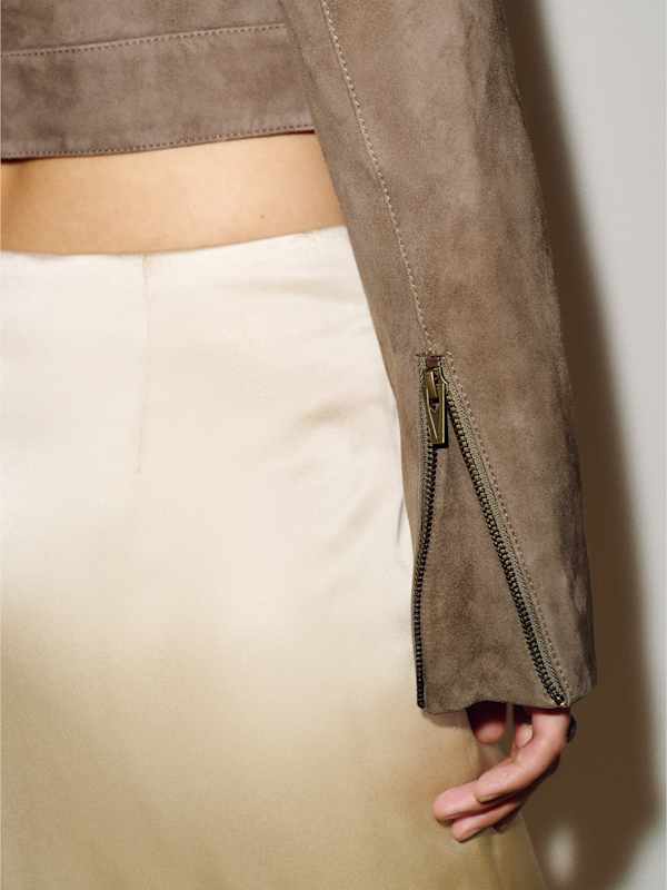 Veda Maire Jacket - Mushroom Suede