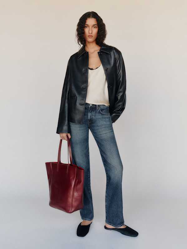 Lena Low Rise Stovepipe Leg Jeans - Donner