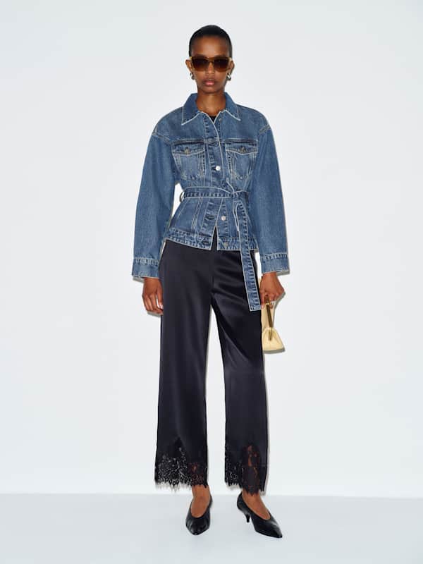 Taylor Belted Denim Jacket - Beckett