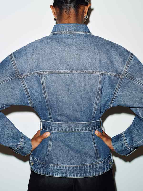 Taylor Belted Denim Jacket - Beckett