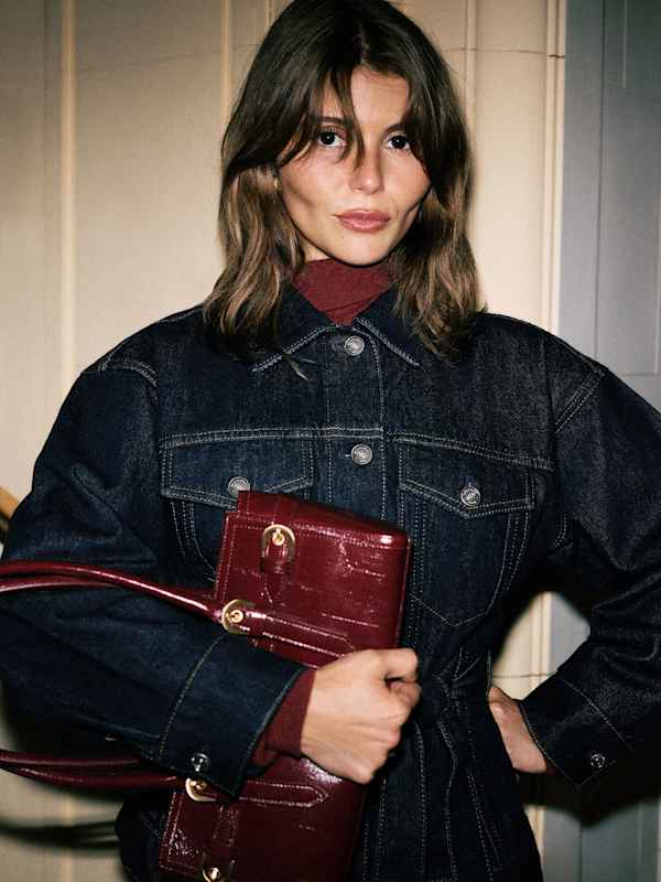 Taylor Belted Denim Jacket - Ondine