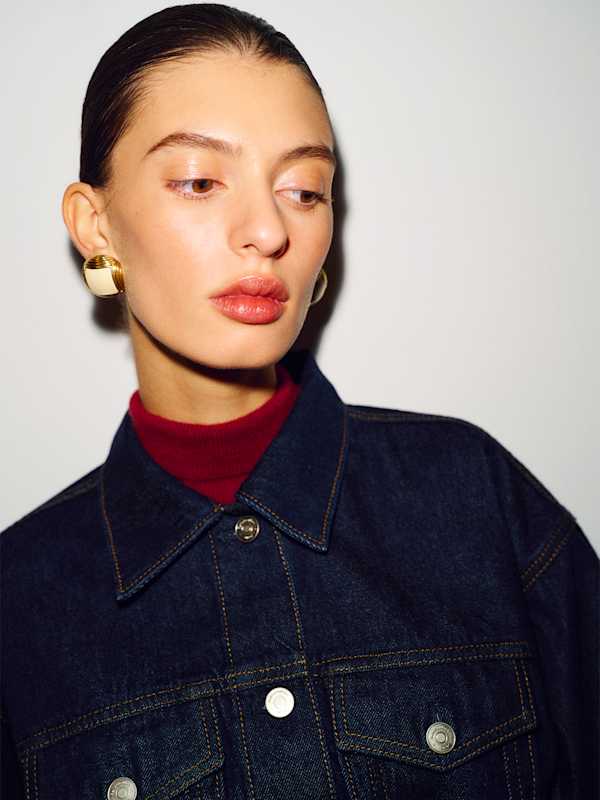 Taylor Belted Denim Jacket - Ondine