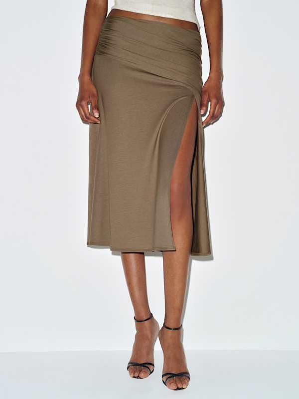 Sadie Knit Skirt - Poppyseed