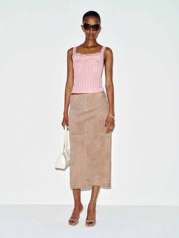Arietta Knit Top - Pink Rose