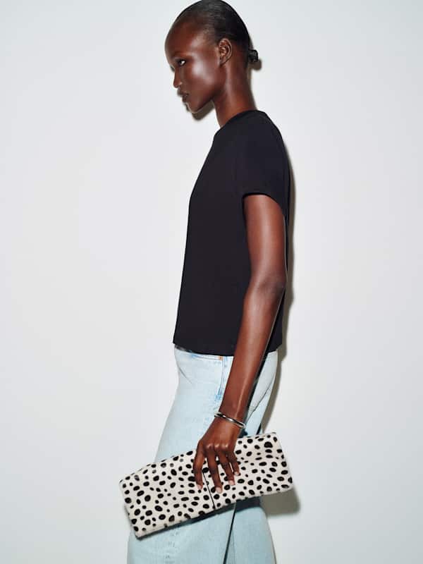 Inez Clutch - Dalmatian Haircalf