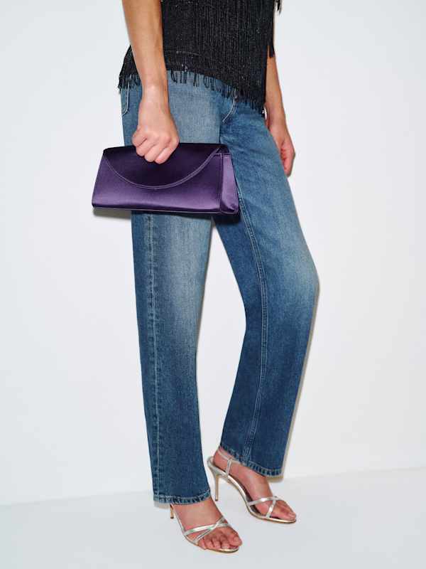 Elena Clutch - Regal Satin