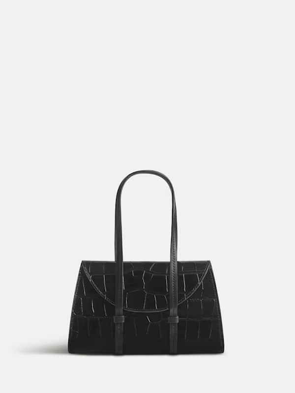 Elena Mini Bag - Black Croc