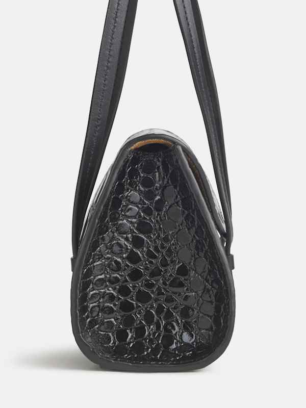 Elena Mini Bag - Black Croc