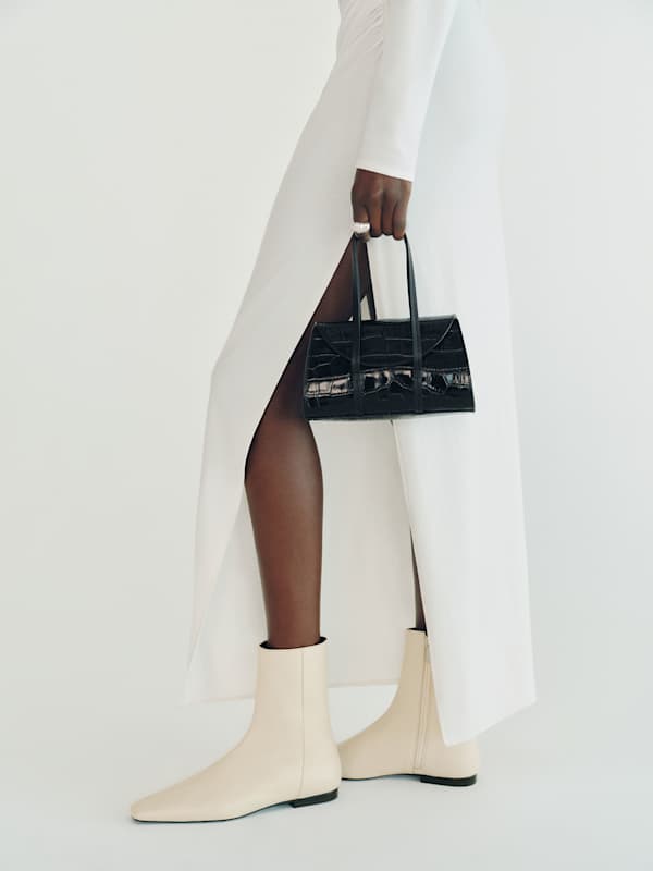 Elena Mini Bag - Black Croc