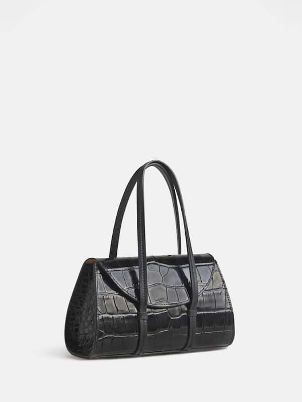 Elena Mini Bag - Black Croc