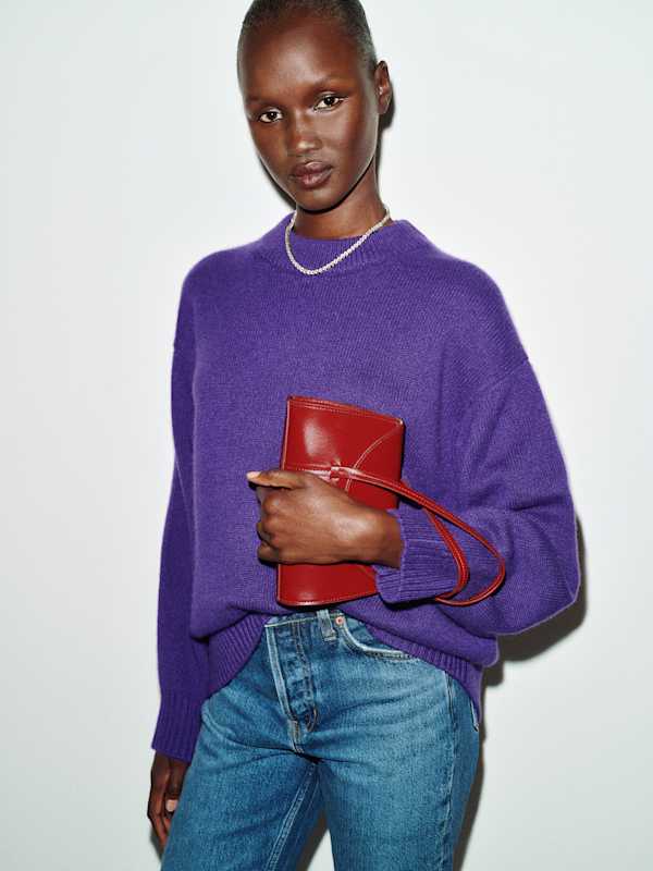 Elena Mini Bag - Lipstick Leather