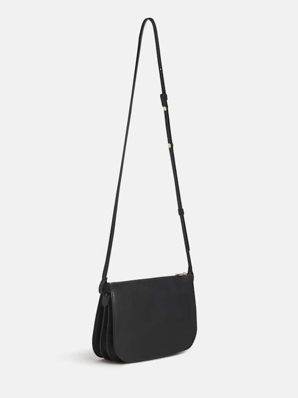 Sac &agrave; bandouli&egrave;re Rae - Cuir noir