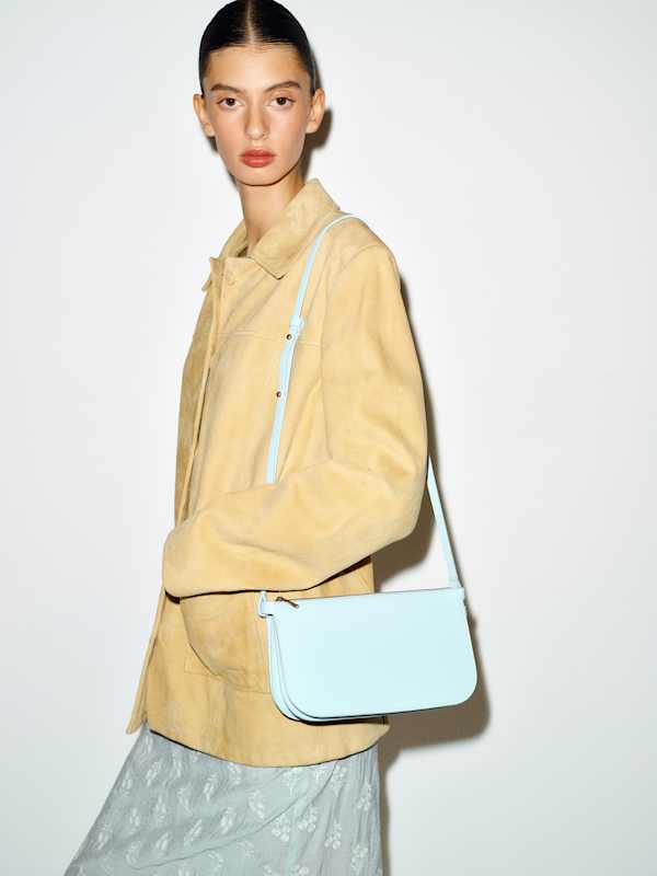 Rae Crossbody Bag - Glacial Blue Leather