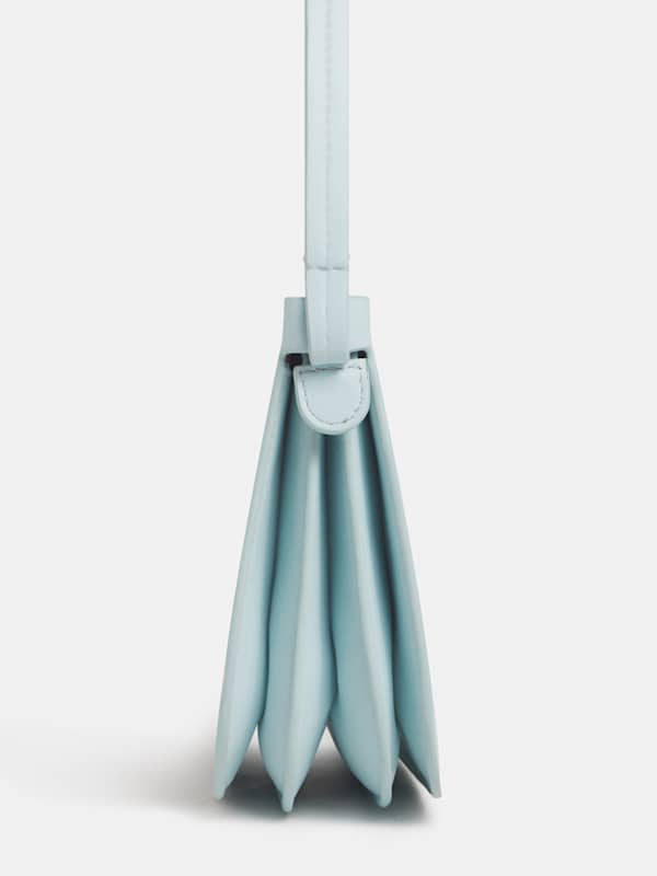 Sac &agrave; bandouli&egrave;re Rae - Cuir bleu glacial