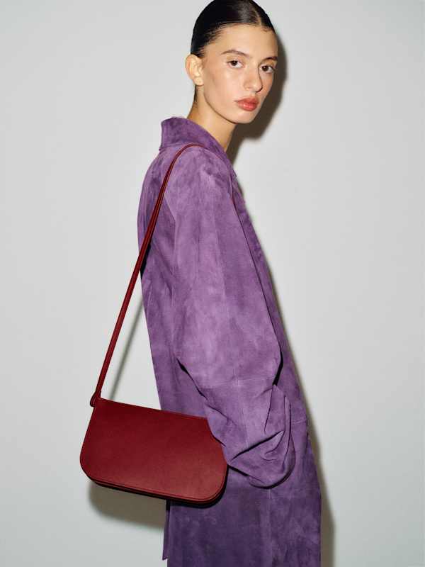 Rae Crossbody Bag - Oxblood Leather