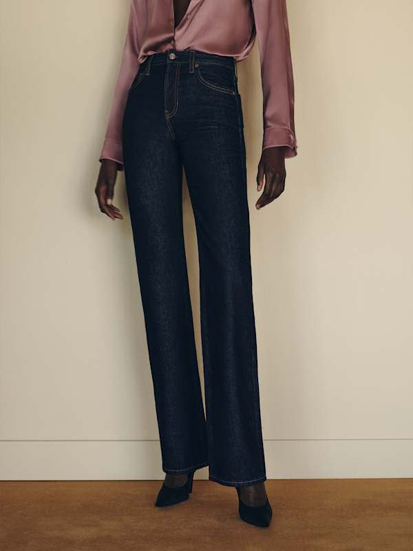 Jean bootcut court taille haute Loli - Ondine