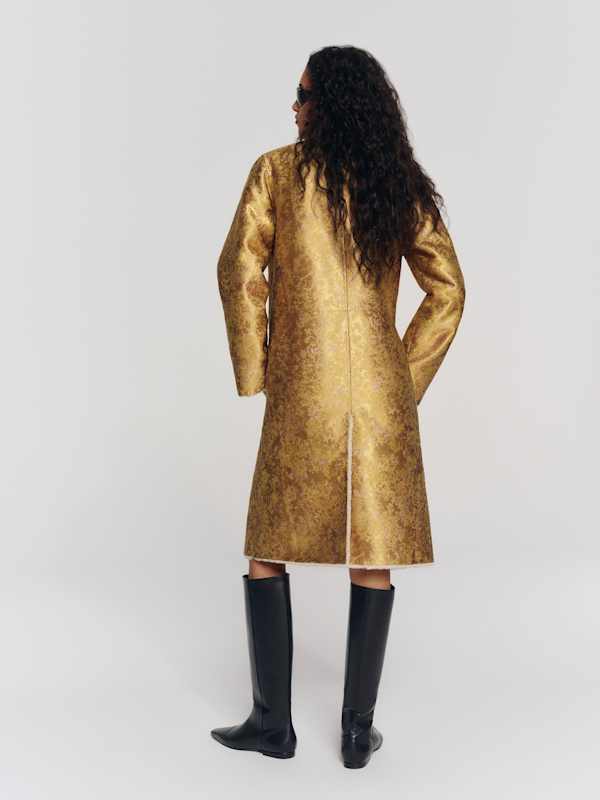 Stella Coat - Sherling Jacquard Reversible