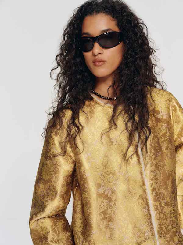 Stella Coat - Sherling Jacquard Reversible