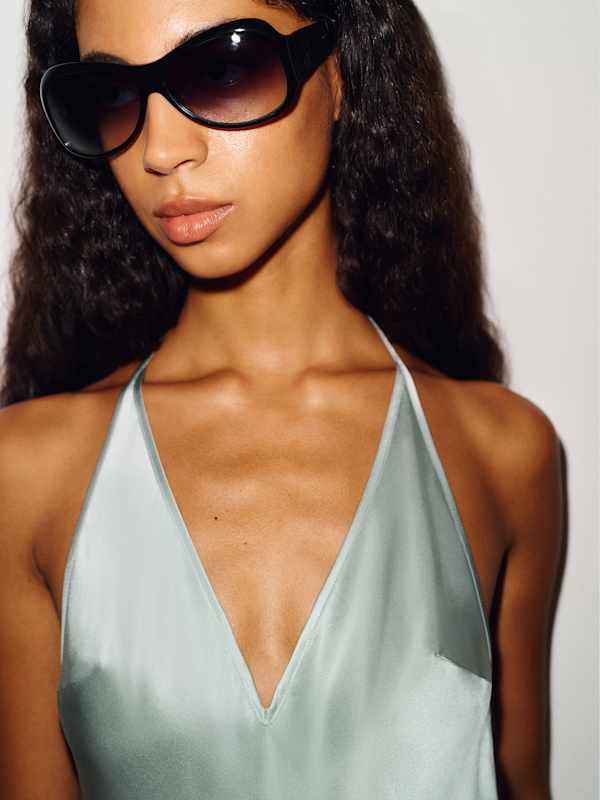 Lara Silk Dress - Aquamarine