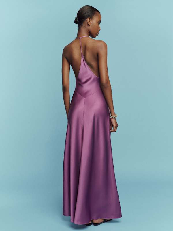 Lara Silk Dress - Verbena