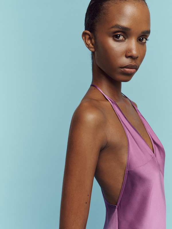 Lara Silk Dress - Verbena