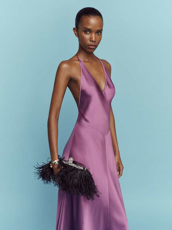 Lara Silk Dress - Verbena