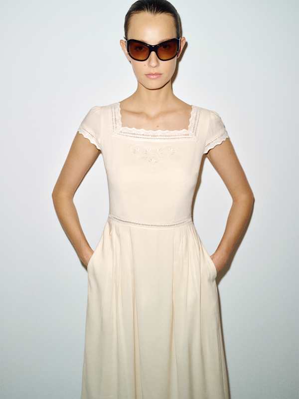 Aurette Dress - Cream