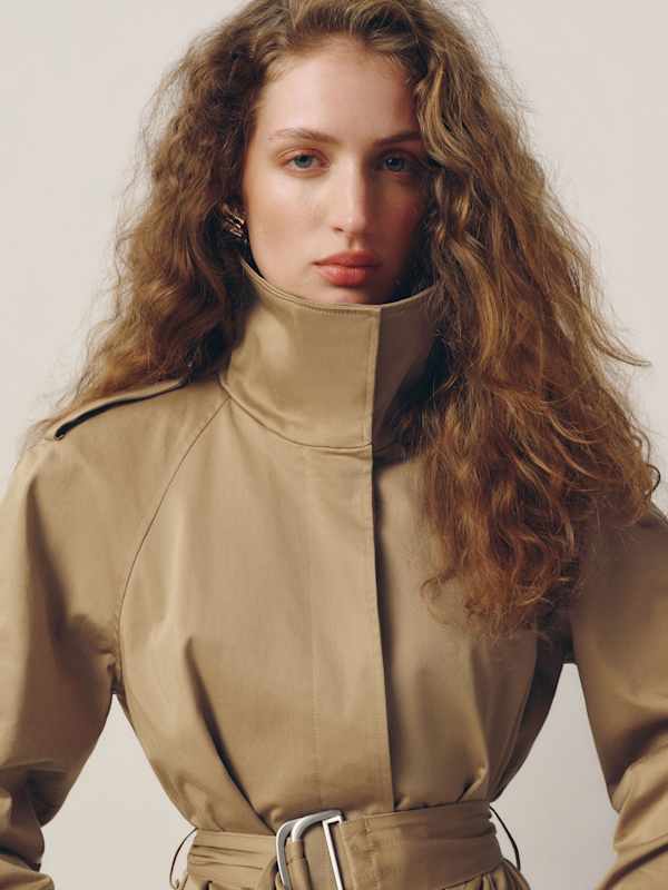 Margot Trench Coat - Oak