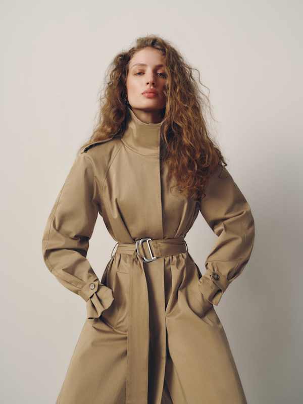 Margot Trench Coat - Oak