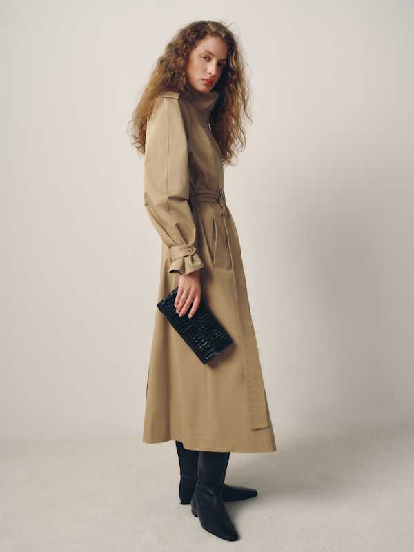 Margot Trench Coat - Oak