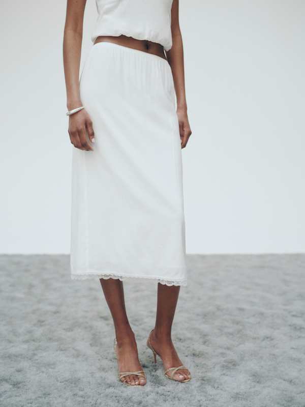 Pomelina Two Piece - White