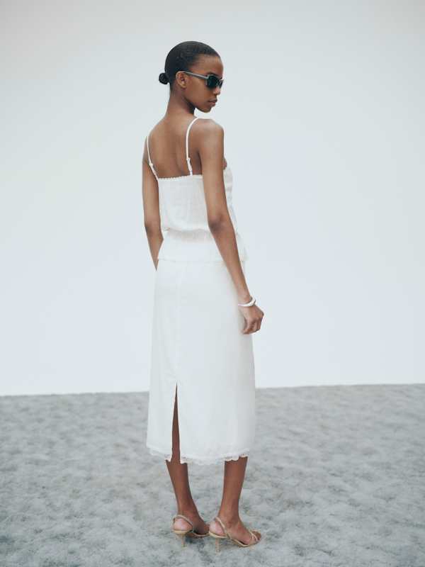 Pomelina Two Piece - White