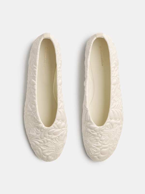 Ballerines Annie - Satin Fior Di Latte