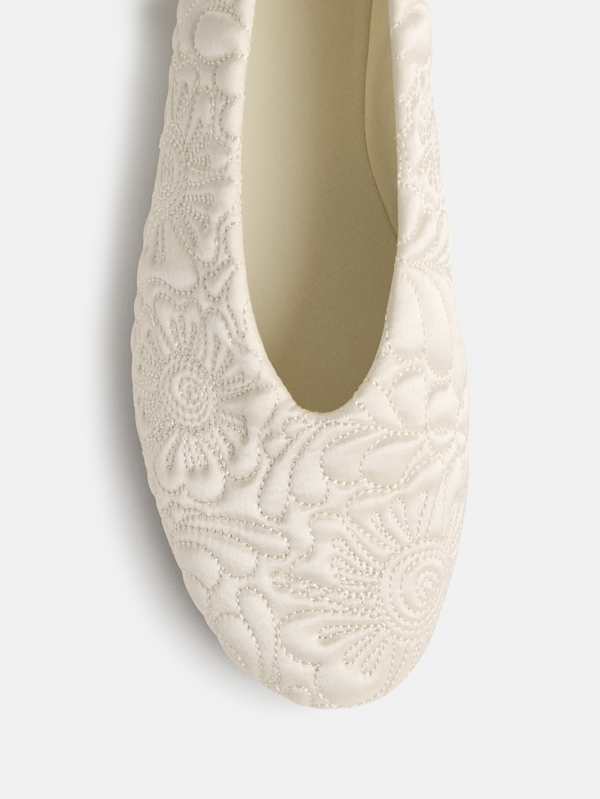 Ballerines Annie - Satin Fior Di Latte