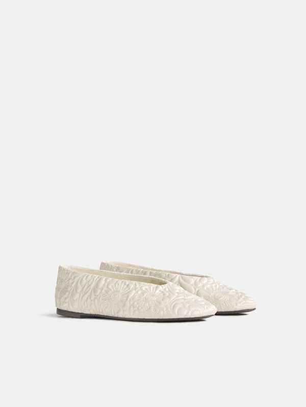 Ballerines Annie - Satin Fior Di Latte