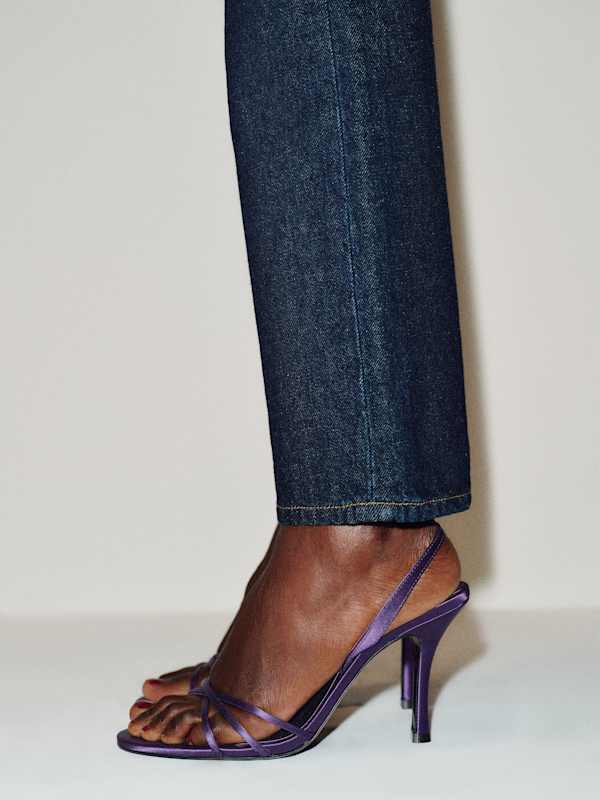 Nash Heeled Sandal - Regal Satin