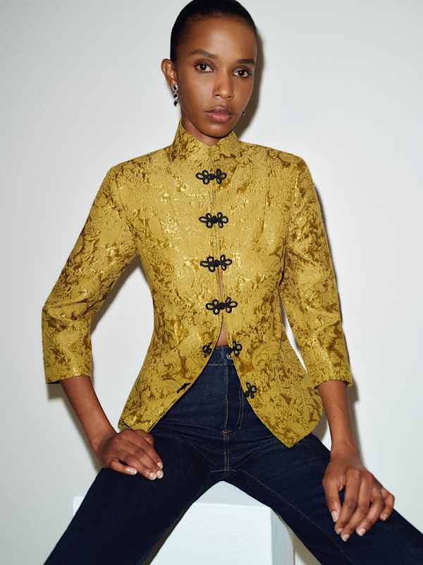 Eleanor Jacket - Citrine Jacquard