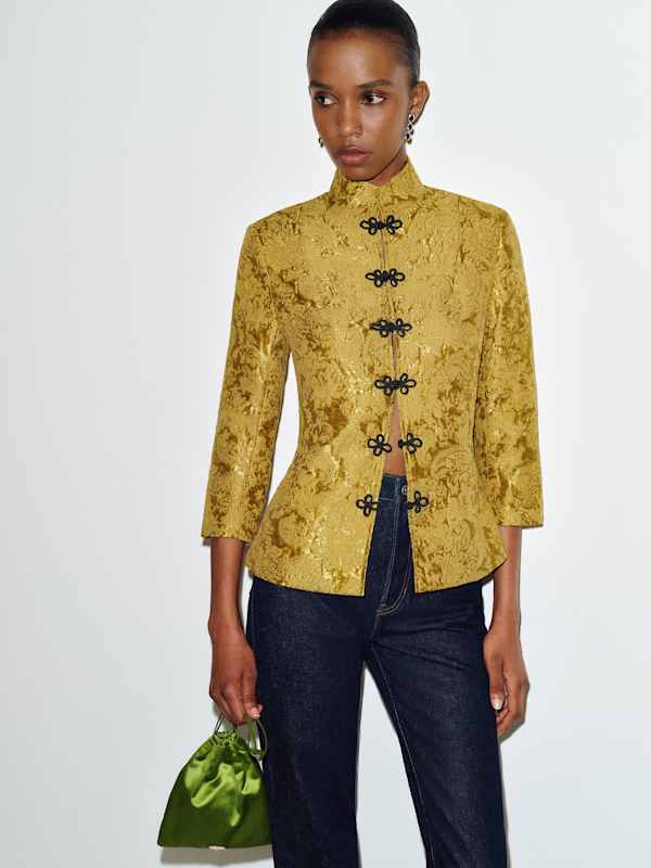 Eleanor Jacket - Citrine Jacquard