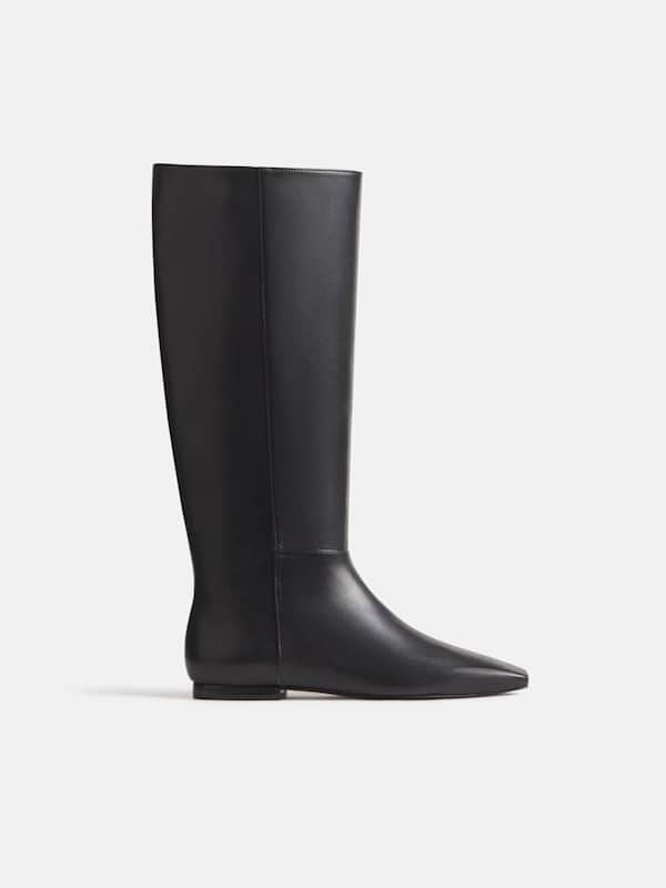 Bottes plates Remy - Cuir noir