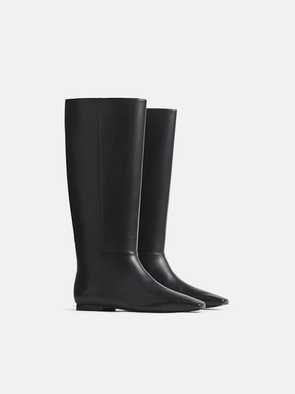 Bottes plates Remy - Cuir noir