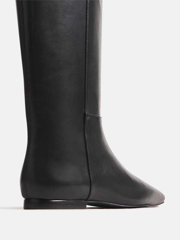 Bottes plates Remy - Cuir noir