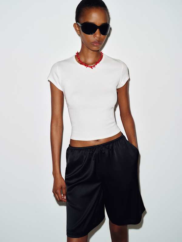 Sandy Satin Short - Black