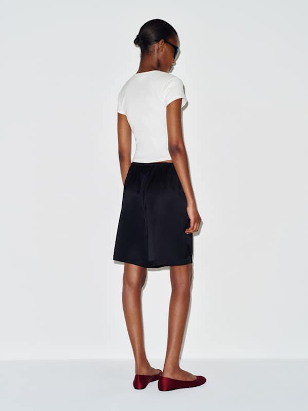 Sandy Satin Short - Black