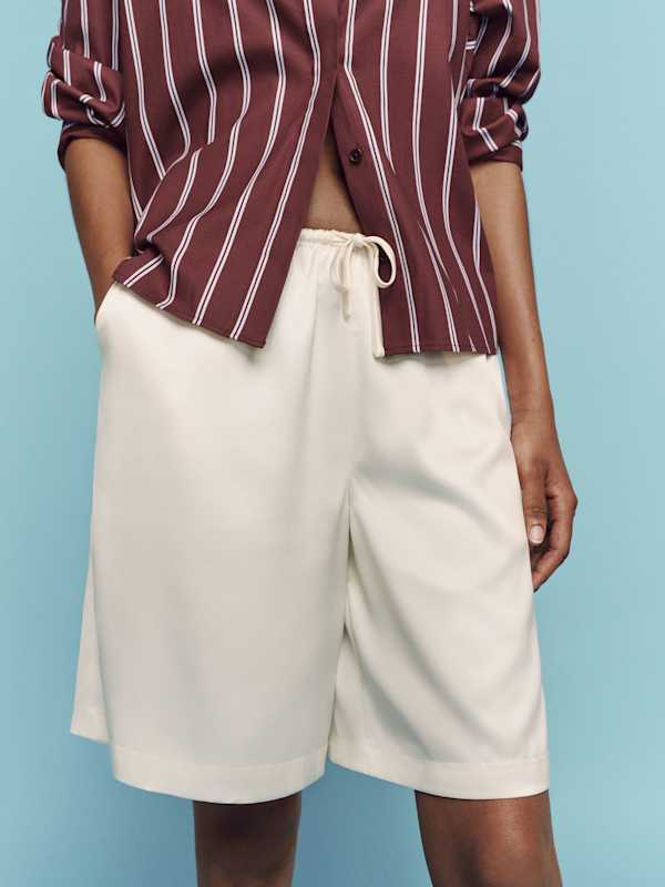 Sandy Satin Short - Fior Di Latte