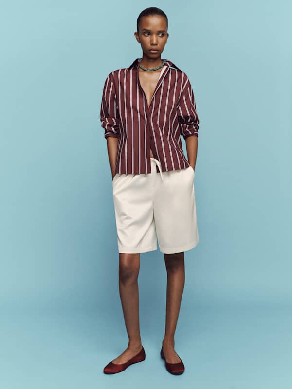 Sandy Satin Short - Fior Di Latte