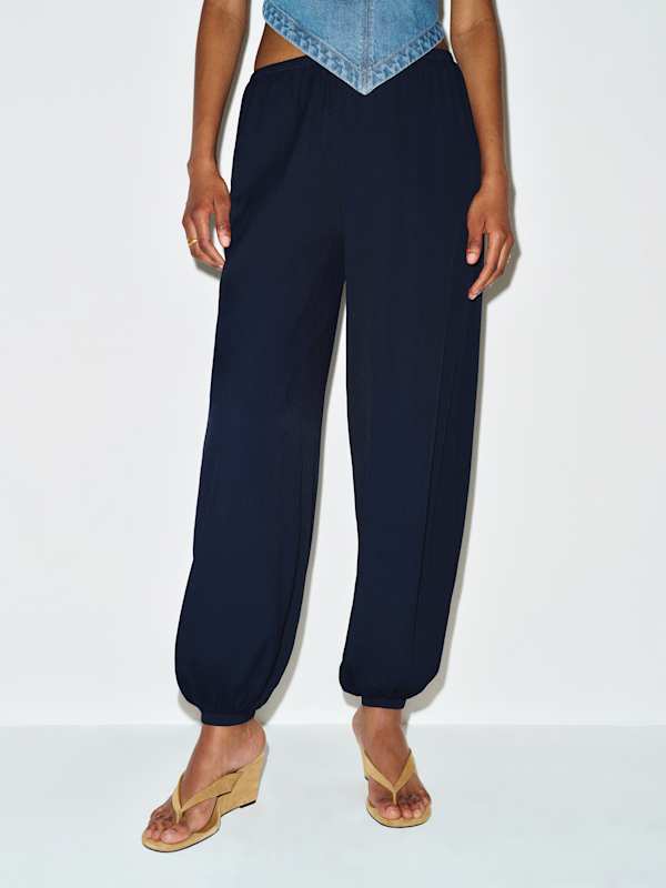 Aven Crepe Pant - Midnight