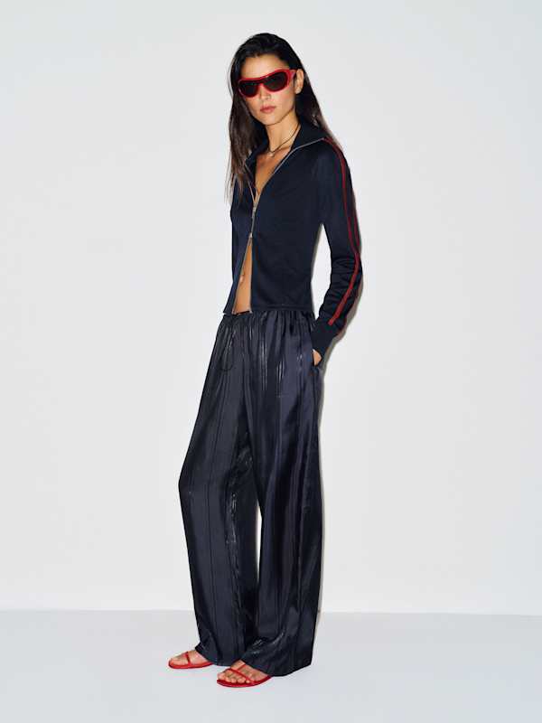Aitana Pant - Navy Stripe