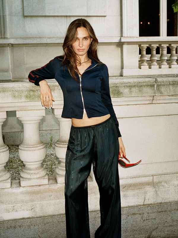 Aitana Pant - Navy Stripe