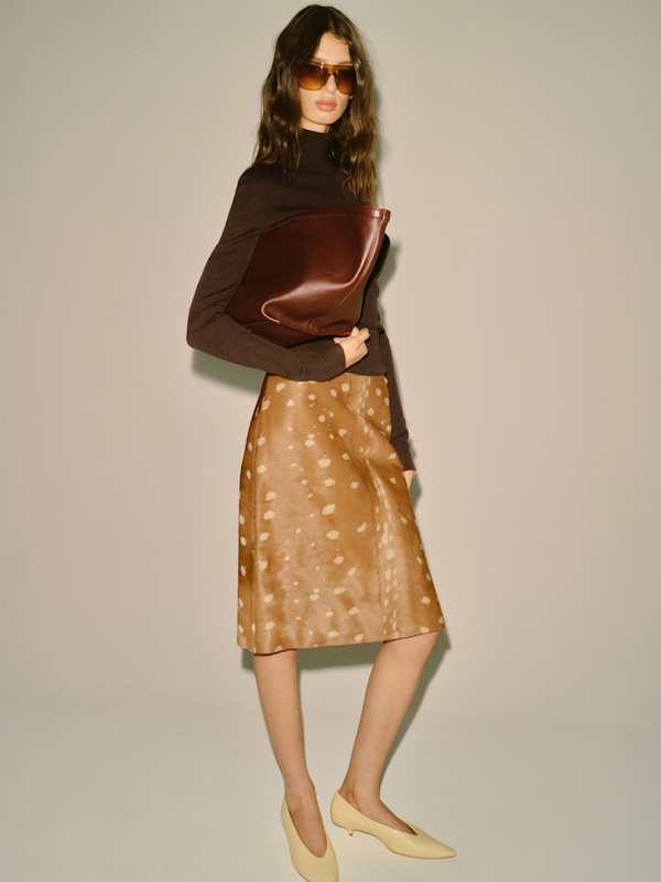 Ophelia Tissue Cashmere Turtleneck - Mole