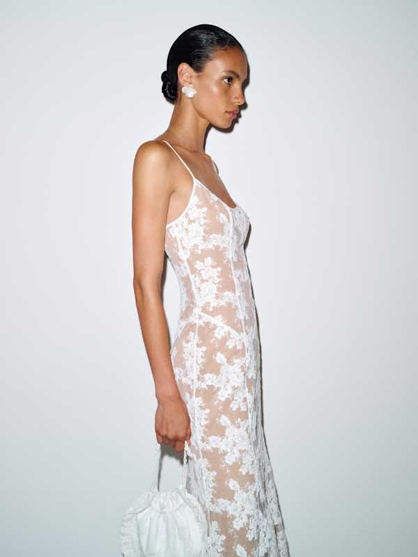 Marian Dress - Ivory Bloom Lace